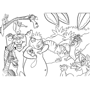 Aventura Animada com Amigos de Madagascar