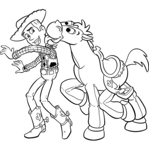 Aventura Animada com Cowboy e Cavalo Disney