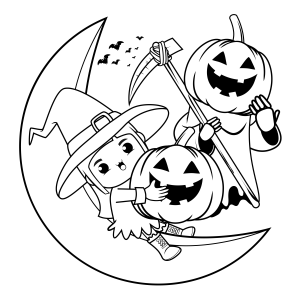 Aventura da Bruxinha e o Espantalho no Halloween