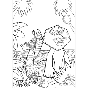 Aventura Colorida com os Amigos de Madagascar