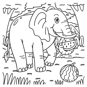 Aventura Colorida com o Elefante Alegre