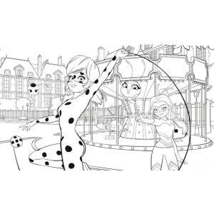 Aventura Colorida com Ladybug e Amigos no Carrossel