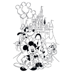 Aventura Colorida com Mickey e Seus Amigos no Castelo