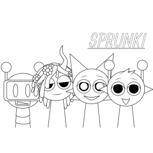 Aventura Colorida com os Amigos Sprunki