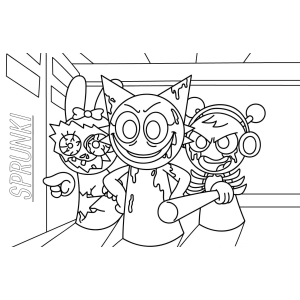 Aventura Colorida com os Personagens Sprunki