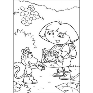 Aventura de Colorir com Dora e Botas