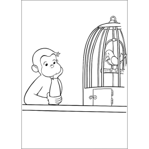 A Aventura Curiosa de George e o Pássaro na Gaiola