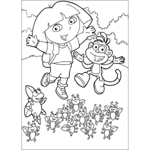 Aventura com Dora e Botas no Mundo das Cores
