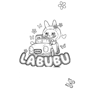 Aventura de Labubu no Conversível