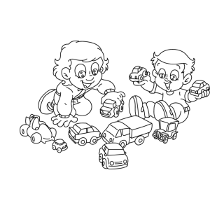 Aventura de Senninha e Amigo com Carrinhos