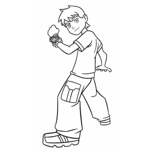 Aventuras de Colorir com o Herói de Ben 10