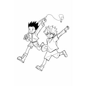 Aventuras de Gon e Killua em Hunter × Hunter