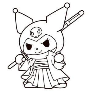 Aventuras de Kuromi em Preto e Branco