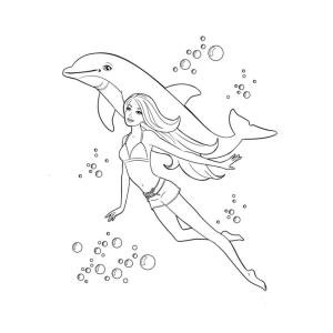 Aventuras Submarinas com Barbie e Golfinho