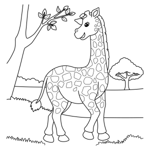 Aventureira Girafa no Parque