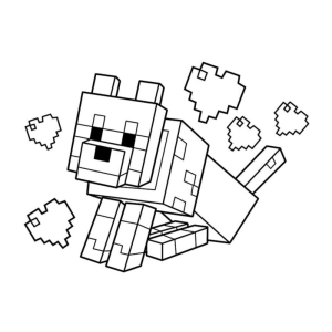Aventureiro Canino de Minecraft