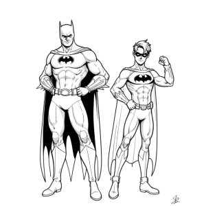 Aventureiros de Gotham: Pinte Batman e Robin