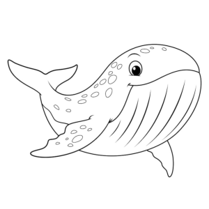 Baleia Sorridente para Colorir