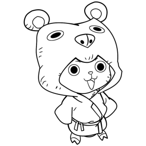 Bepo, o urso polar da tripulação do Law para colorir
