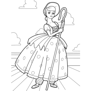 Betty, a pastorinha de porcelana para colorir