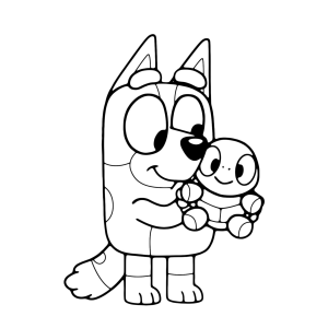 Diversão Cativante com Bluey e Squirtle