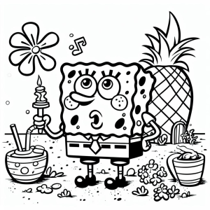 Bob Esponja Sob a Luz da Vela