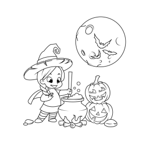 Bruxinha e Suas Poções Mágicas de Halloween