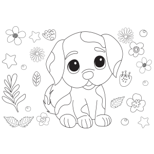 Cachorrinho Fofo no Jardim
