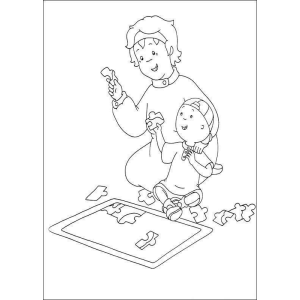 Caillou e Mamãe: Hora do Quebra-Cabeça