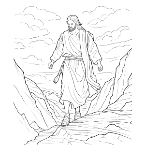 Caminhando com Serenidade: Jesus nas Montanhas