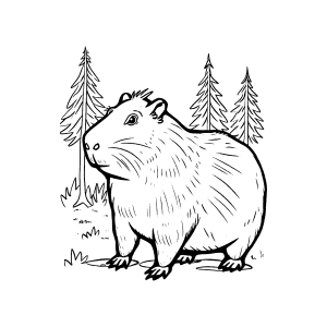 Capivara Aventura na Floresta