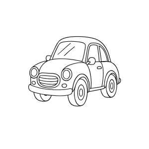 Desperte sua Criatividade com Este Carro Clássico para Colorir!
