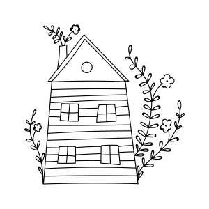 Casa Encantada para Colorir