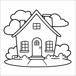 Casa Encantadora para Colorir