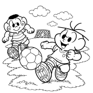 Cascão e Cebolinha no Campeonato de Futebol
