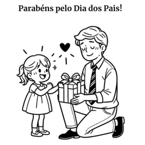 Celebre o Dia dos Pais Colorindo