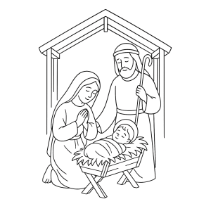 Cena da Natividade: Um Momento de Paz e Luz
