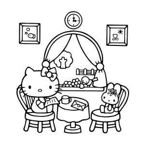 Chá da Tarde com Hello Kitty e Amiga