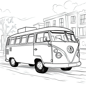A Clássica Kombi na Cidade