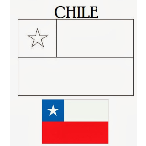 Colore a Bandeira do Chile