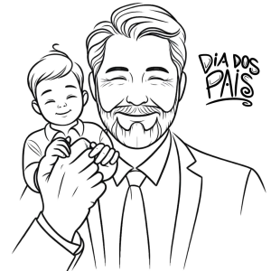Colorido de Amor: Pai e Filho em Harmonia