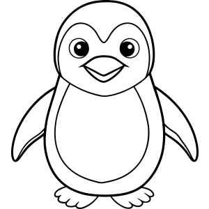 Colorido Pinguim Alegre