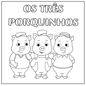 Colorindo a Aventura dos Três Porquinhos