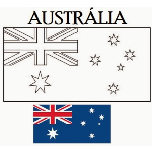 Colorindo a Bandeira da Austrália