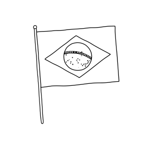 Colorindo a Bandeira do Brasil