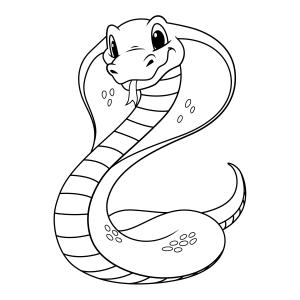 Colorindo a Charmosa Cobra Animada