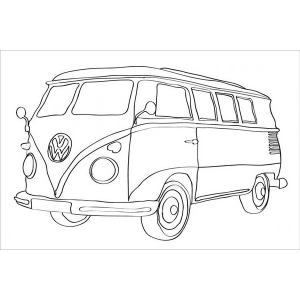 Colorindo a Clássica Kombi