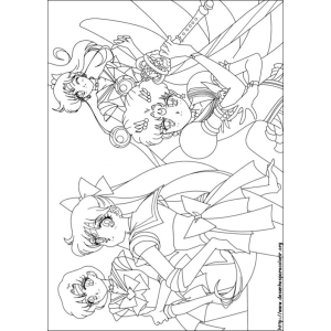 Colorindo a Magia das Sailor Guardians