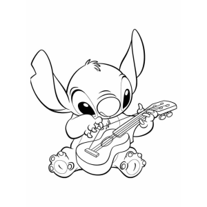 Colorindo a melodia de Stitch