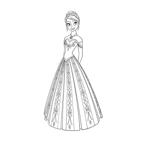 Colorindo Anna com Elegância